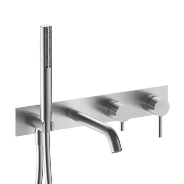 Fantini Nostromo Смеситель для ванны, встраиваемый, цвет: нержавеющая сталь