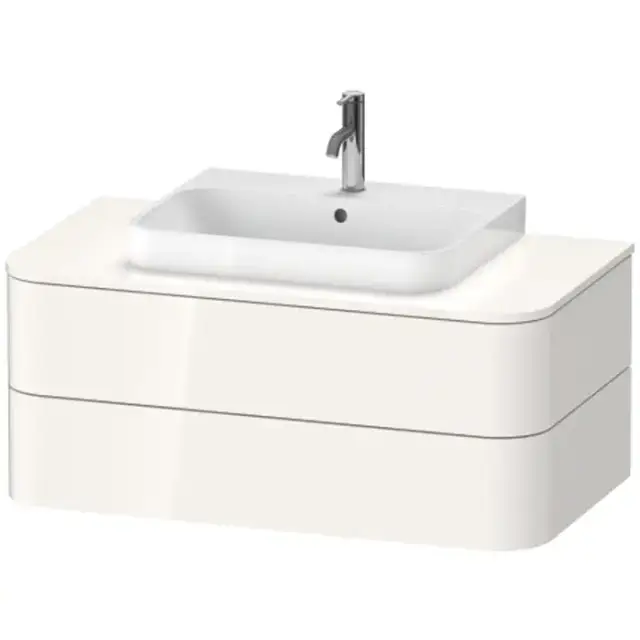 Duravit Happy D.2 Plus Тумба подвесная 100x55х40.8см, с раковиной и 2 ящиками, цвет: белый глянцевый