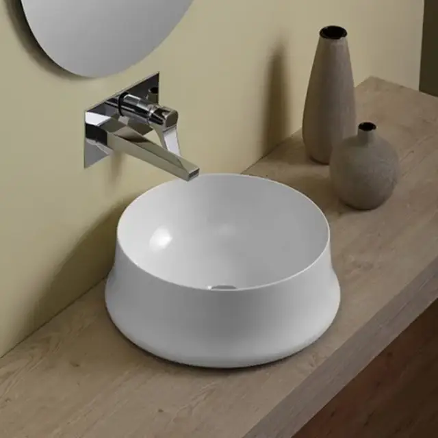 SIMAS Sharp Раковина 42 см, без отв., цвет: белый