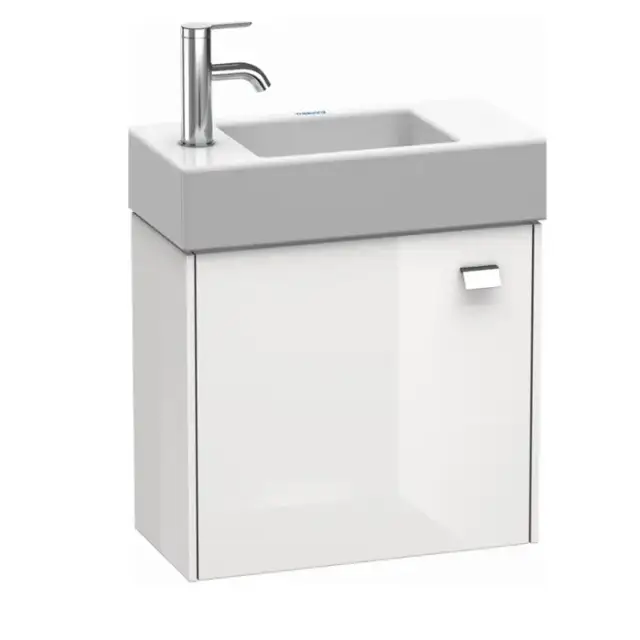 Duravit  Brioso Тумба подвесная 48.4х23.9х44.2см, с раковиной, с 1 дверкой петли слева L, цвет: белый глянц