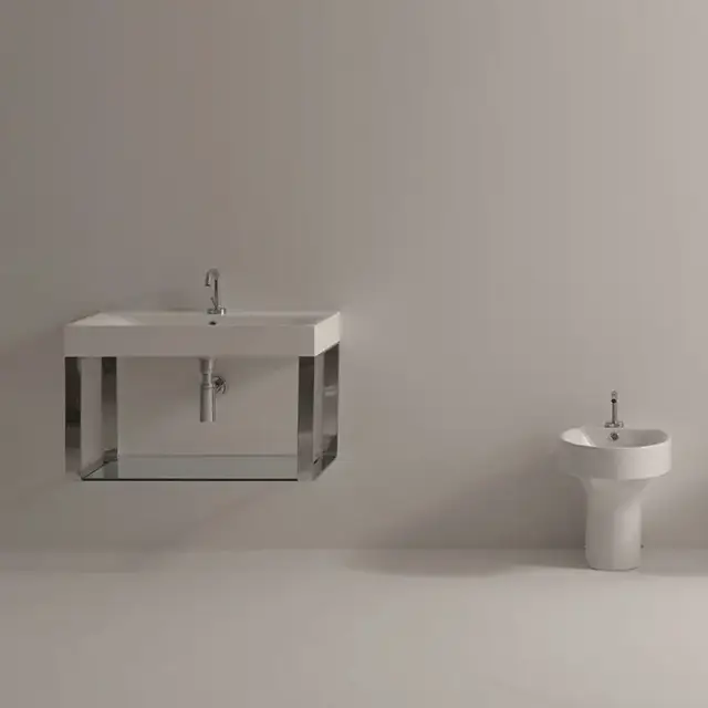 Kerasan Cento Раковина 100х45 см, 1 отв., цвет: белый