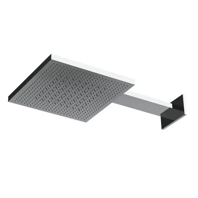 Almar Velvet Верхний душ 30х30см, 2 режима, с настенным держателем, цвет: оружейный металл брашированный PVD