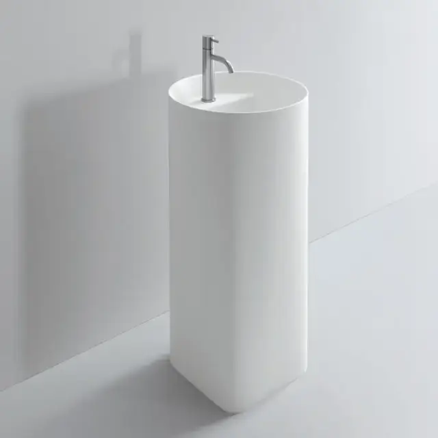 NOORTH milldue edition Раковина 44.6х88 см, 1 отв., напольная, слив в стену, цвет: белый