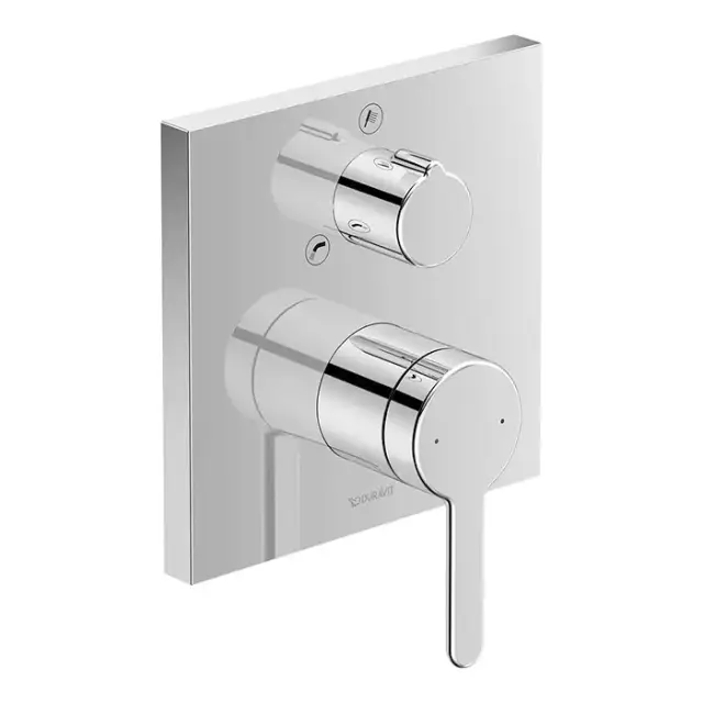 Duravit C.1 Смеситель для ванны, встраиваемый, с переключателем и обратным клапаном, цвет: хром