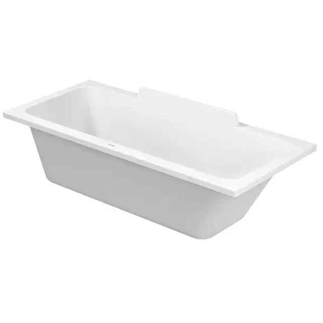 Duravit DuraStyle Ванна 170х70x48см,, прямоугольная, встраиваемая или версия  с панелями и ножками, с наклоном для спины справа, цвет: белый