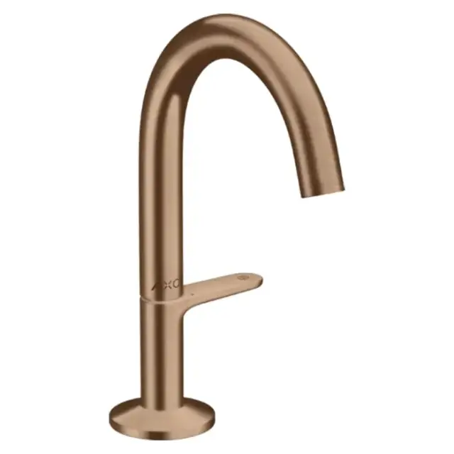 Axor One Смеситель для раковины Sel 140, на 1 отв., с донным клапаном Push-Open, цвет: шлифованное красное золото