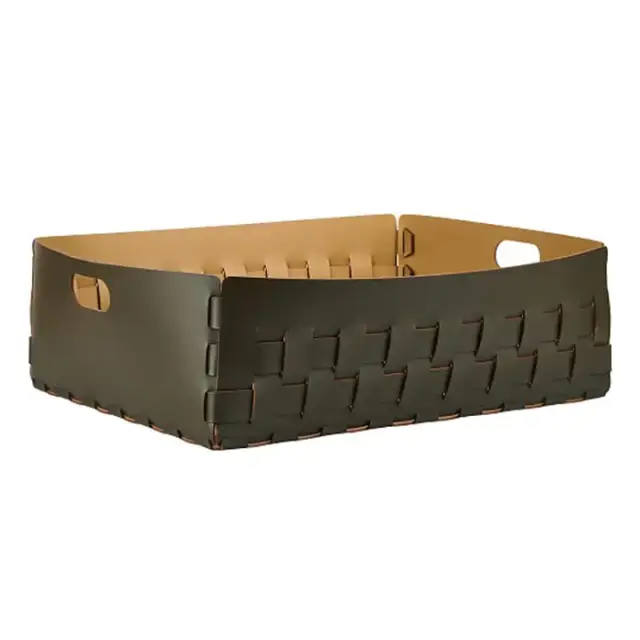 Colombo Adj Корзинка Dubai, 60x50H20 см, цвет: оливковый/горчичный