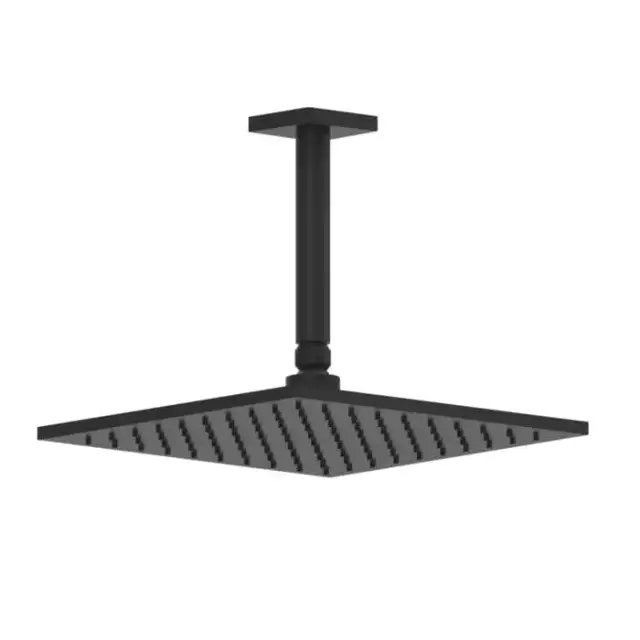 Gessi Rilievo Потолочная душевая головка шарнирная 250x250 мм на 1/2&quot;, цвет: nero XL