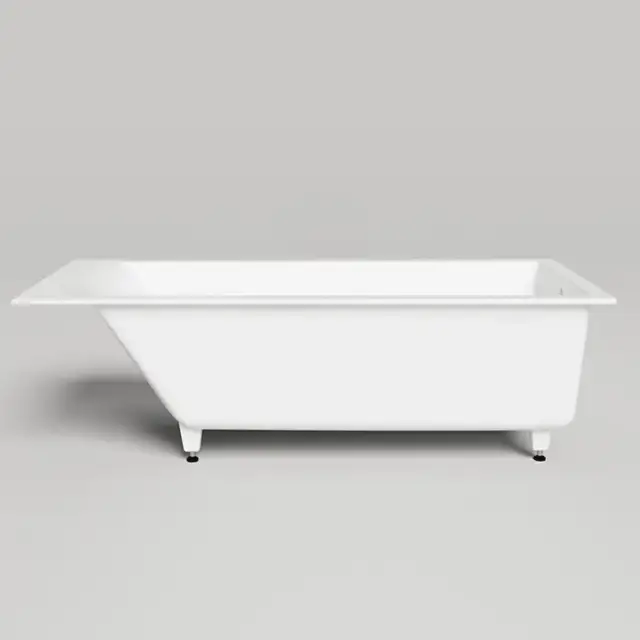 Salini Cascata KIT Встраиваемая ванна 170x70x55.2см., ножки, сифон, мат-л: S-Sense, цвет: белый матовый