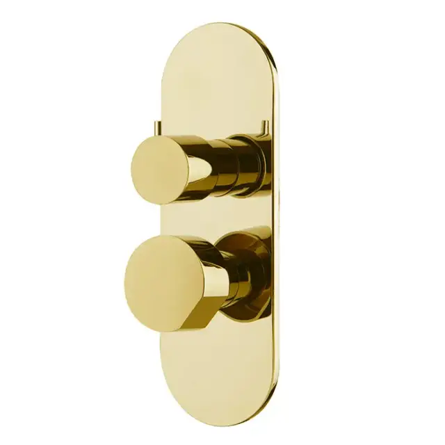 Fima Carlo Frattini So Смеситель для душа, встраиваемый, с переключателем на 2/3 источника, цвет: золото