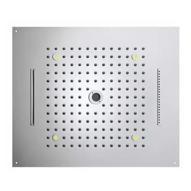 BOSSINI DREAM/4 Верхний душ 570 x 470 мм, с 4 LED RGB, 4 режима (дождь, каскад, водопад, моноструя), блок питания/управления, Cromoterapia, цвет: хром