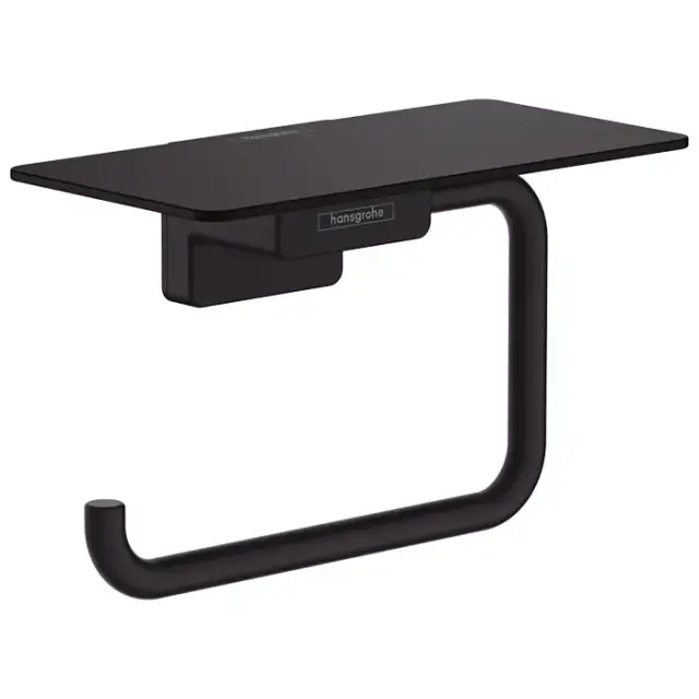 Hansgrohe AddStoris Держатель т/б с полкой, цвет: черный матовый