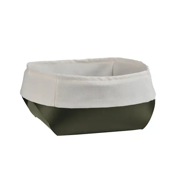 ADJ Корзина для хлеба, 20x20xH9 см., цвет: оливковый/горчичный