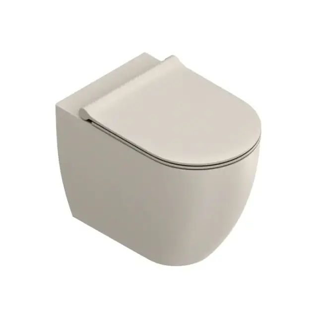 Catalano Sfera Унитаз напольный 54x35см, безободковый, смыв Tornado, покрытие Twinglaze+, цвет: Lino Satinato