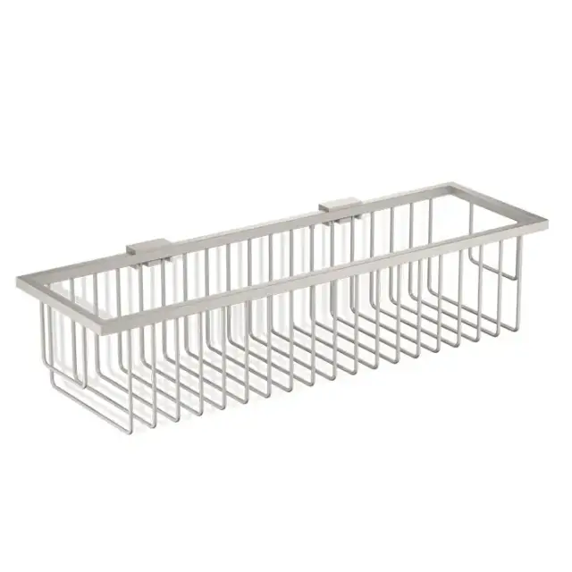 Decor Walther WA WND2 Корзина универсальная 40x12.5x9см для душа, подвесная, цвет: никель сатинированный