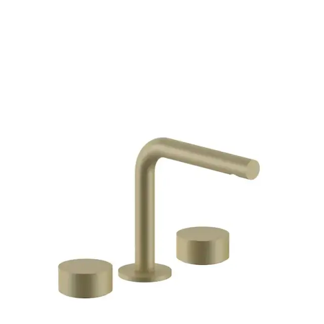 Fantini AF/21 Смеситель для раковины, 3 отв., излив: 155 мм, цвет: Matt British Gold PVD