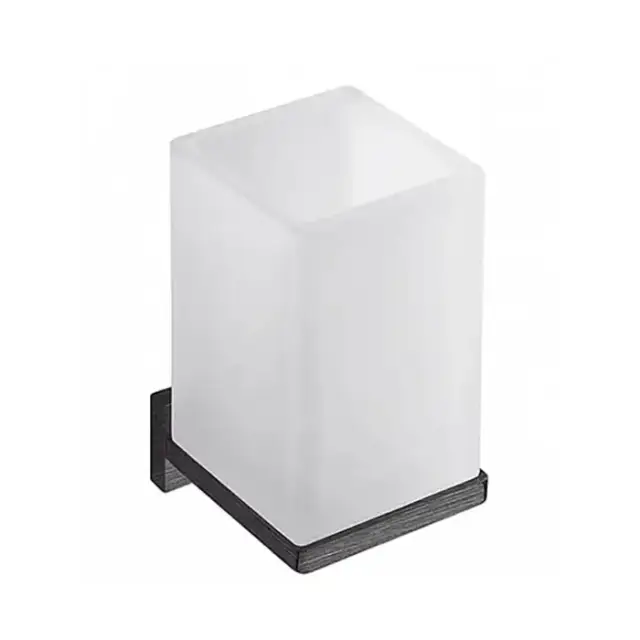 Colombo Look Стакан подвесной, цвет: PVD графит матовый/матовое стекло