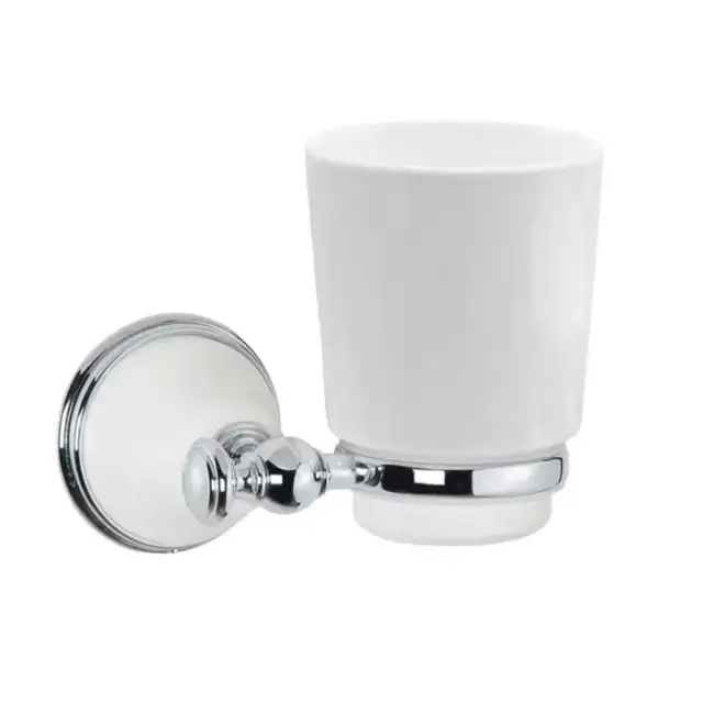 TW Harmony 109 Стакан подвесной, керамический (белый), цвет: белый/хром