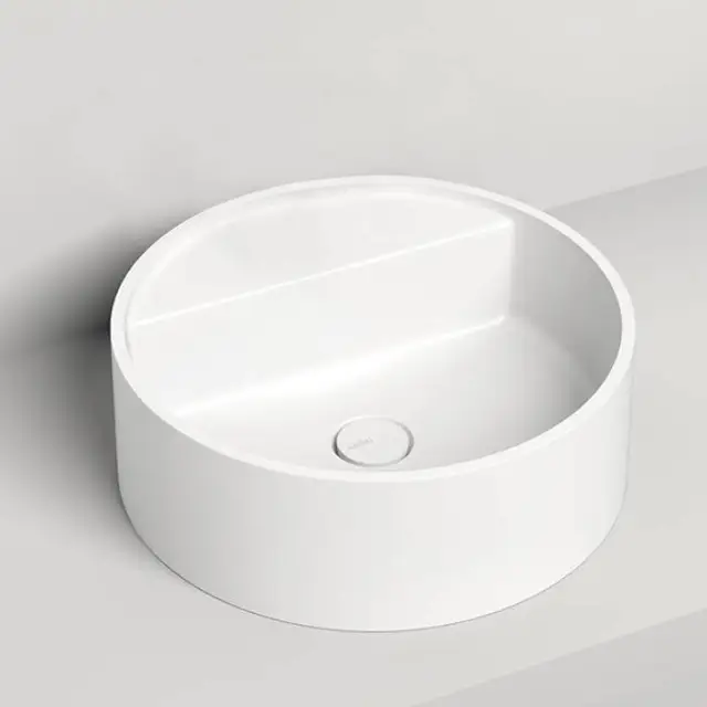 Salini Armonia Top 202 Раковина накладная 45х45х11.6см., без отв., донный клапан, материал: S-Sense, цвет: белый глянцевый