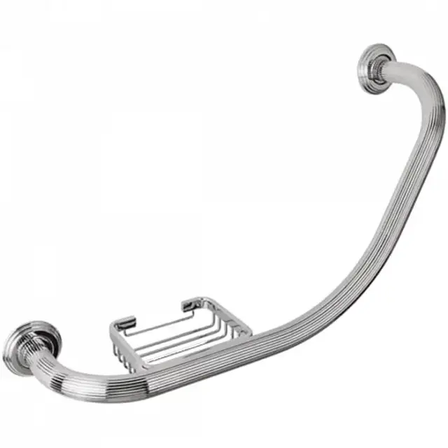 Colombo Hermitage Поручень для ванны с мыльницей, цвет: хром