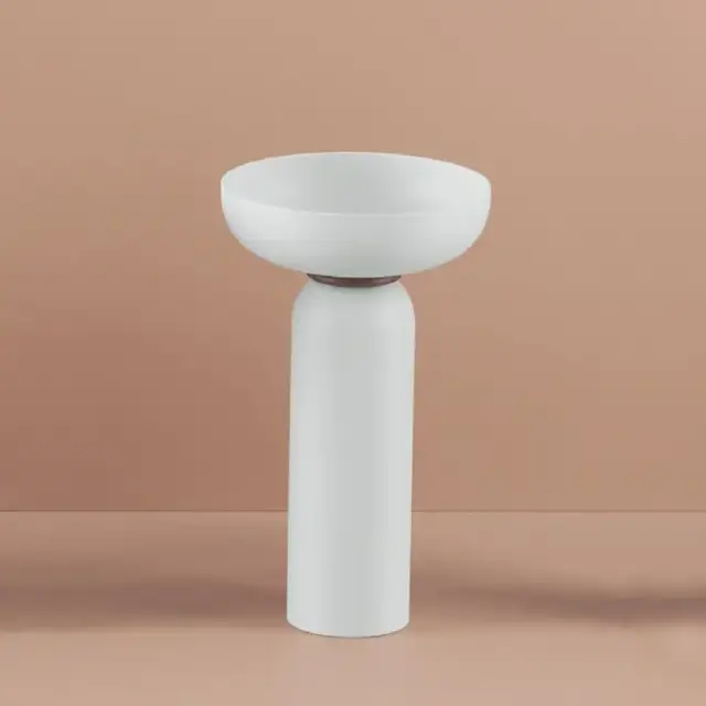 Artceram Jolie Раковина 50см., на пьедестале, пристенный монтаж , цвет: белый матовый/moka