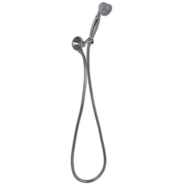 Carlo Frattini Wellness Душевой комплект с ручным душем, держателем с подводом воды и металлическим шлангом 1500 мм., цвет: хром