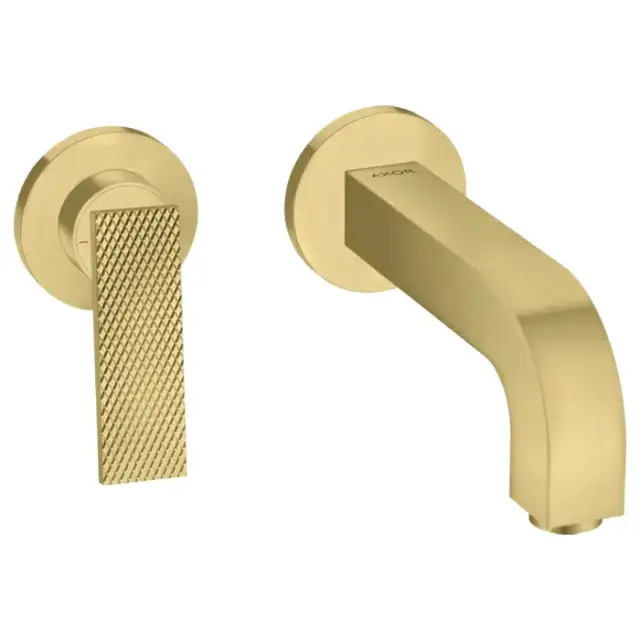 Axor Citterio Смеситель для раковины, встраиваемый, излив: 22см, с текстурой, цвет: шлифованная медь