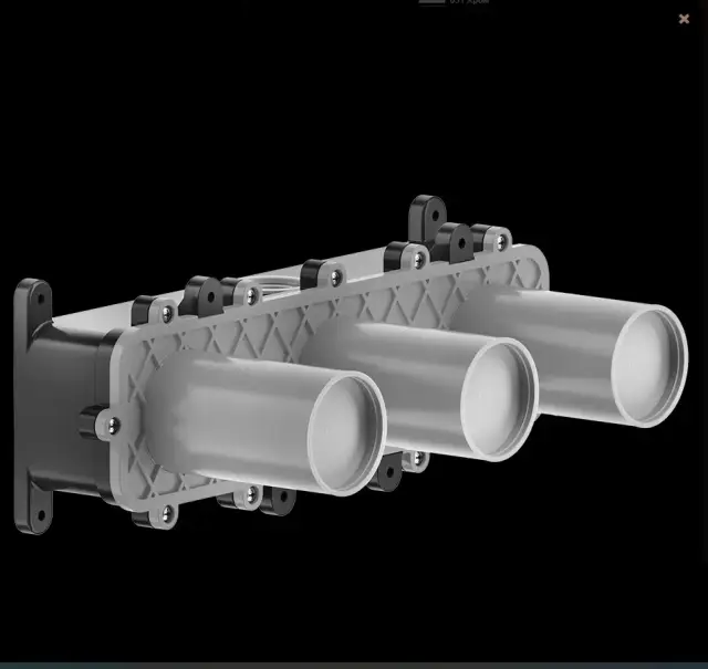 Gessi Origini Встраиваемая часть для смесителя с изливом на 3 отв., цвет: хром