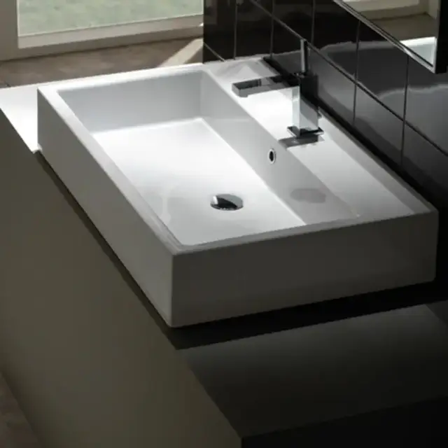 Globo Classic Раковина 80х50х14 см, 1 отв., накладная, цвет: белый