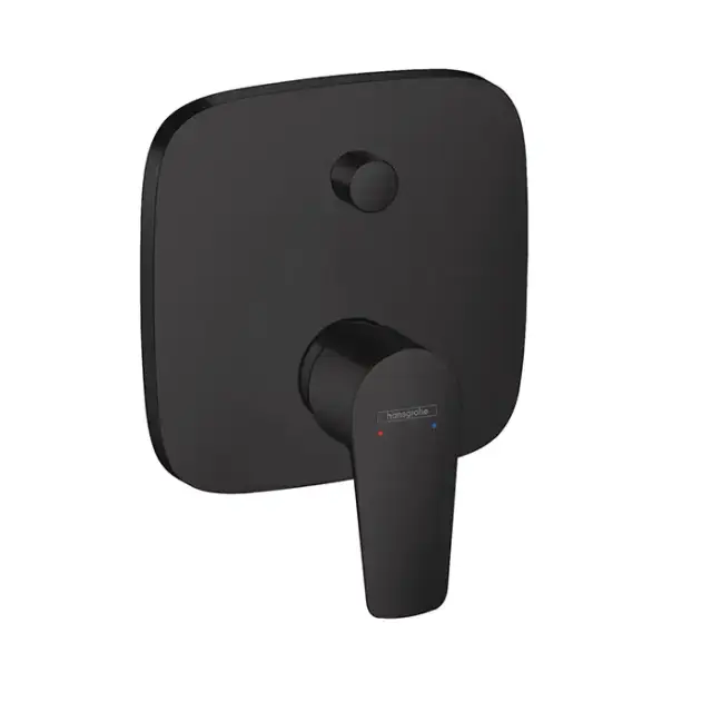 Hansgrohe Talis E Встраиваемый смеситель для ванны, внешняя часть, цвет: черный матовый