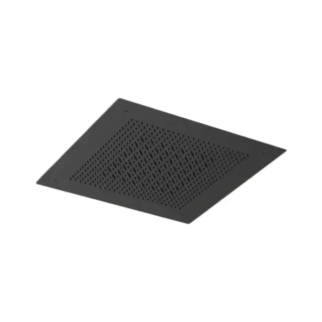 Almar Velvet Верхний душ 38х38см., встраиваемый, потолочный, 2 режима, цвет: Black Absolute Brushed PVD