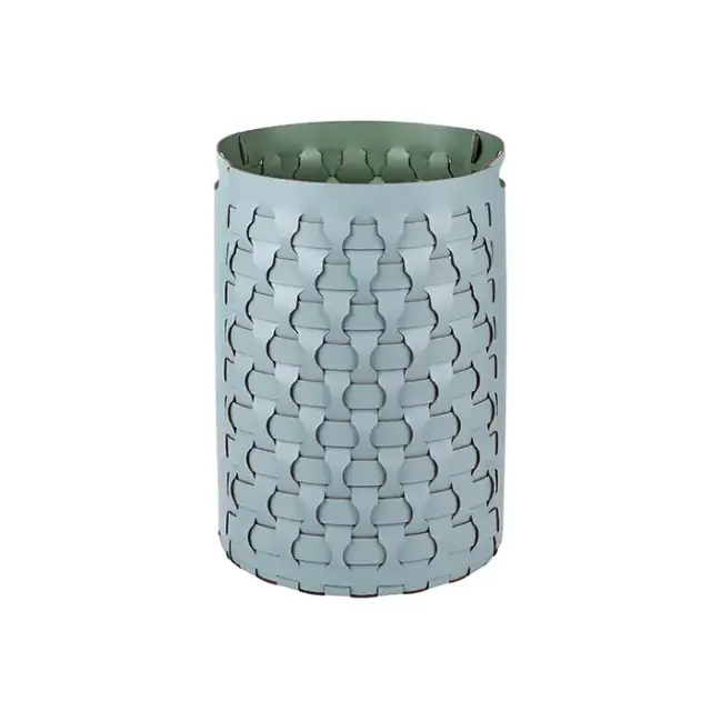 Colombo Adj Круглая корзина Dubai D40хH57см., напольная, цвет: небесный/эвкалипт