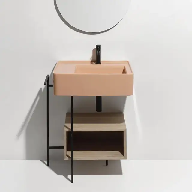 Simas Ratio Раковина чаша подвесная 65x46xh18 см, с 1 отв. для смесителя, без перелива, цвет: caramello