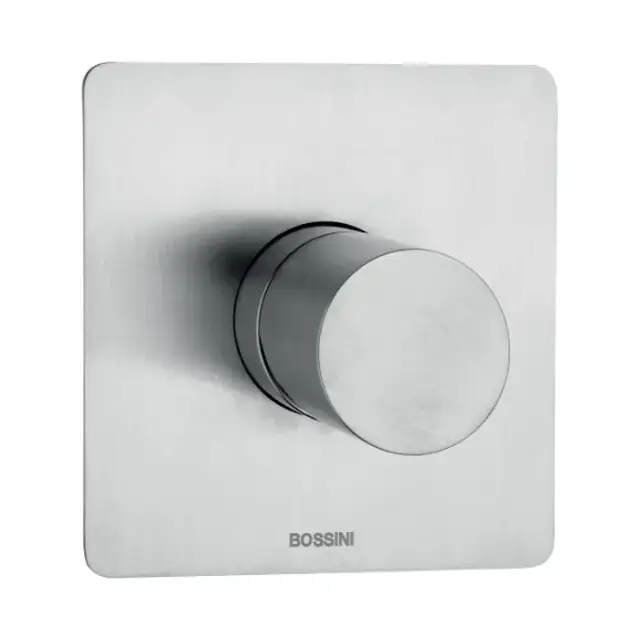 Bossini Nobu Внешняя часть для монорычажного встраиваемого смесителя на 1 выход., цвет: нержавеющая сталь