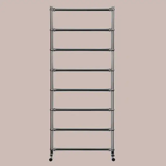 Irsap BELLA п/сушитель водяной для систем ГВС, 55хh127.6см, 8 трубок, (межосевое 50см), с вентилями и комплектом для монтажа KITCOPTUEC6450, цвет:хром