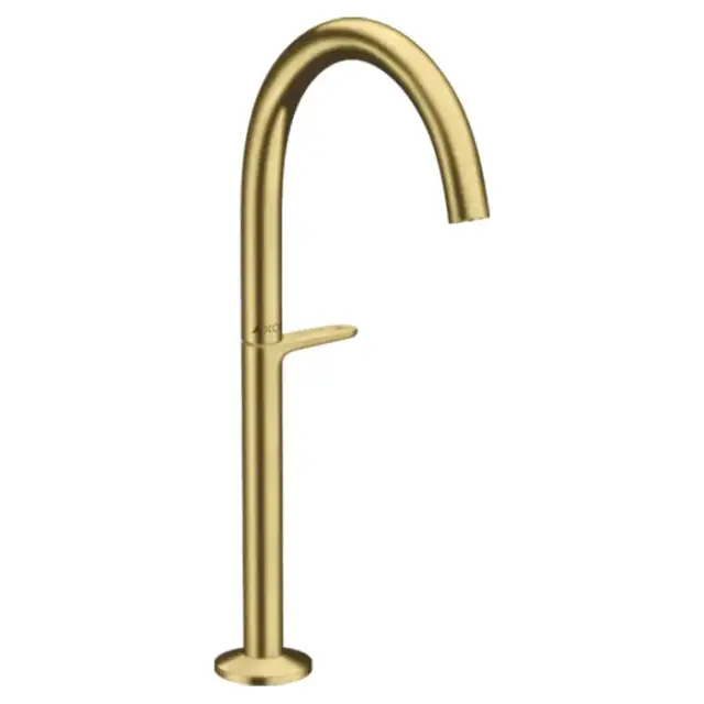 Axor One Смеситель для раковины Sel 260, на 1 отв., высокий, с донным клапаном Push-Open, цвет: шлифованная медь