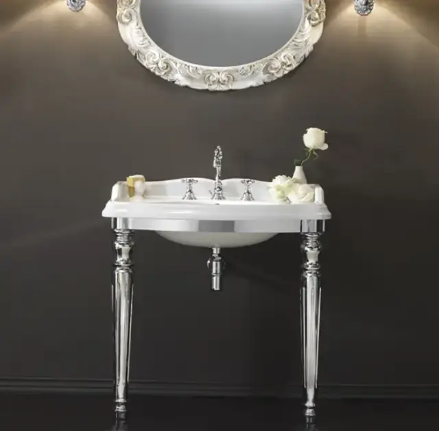 3SC Consolle Консоль King 71х54хh97см, с раковиной LA01 и сифоном, напольная, цвет: хром