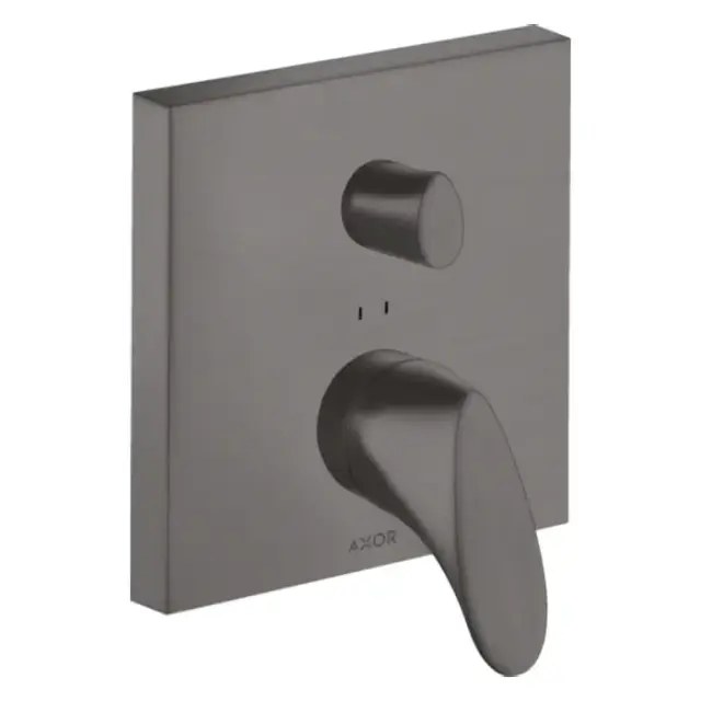 Axor Starck Organic Смеситель для ванны, встраиваемый, с переключателем на 2 потока, цвет: шлифованный черный хром