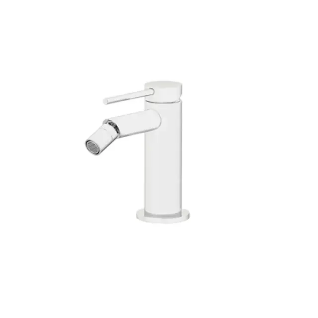 Gattoni Circle Two Смеситель для биде на 1 отверстие, с донным клапаном, цвет: белый матовый