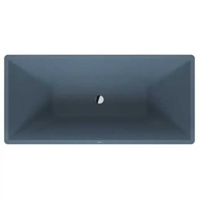 Duravit Vitrium Ванна отдельностоящая 160x75см, с ножками, с2 наклонами для спины, прямоугольная, цвет: синий матовый