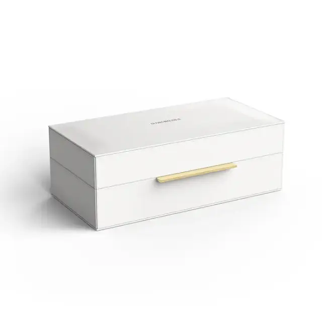 Decor Walther Brownie BOX S Коробка универсальная 27х14х9.5см., искусственная кожа, цвет: белый