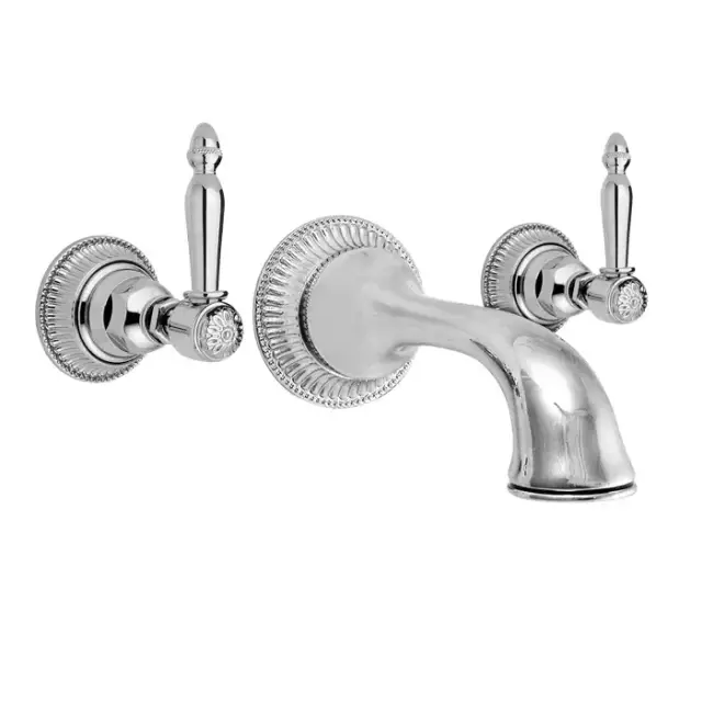 Nicolazzi Impero Смеситель для раковины настенный на 3 отверстия, излив: 180 мм, цвет: хро