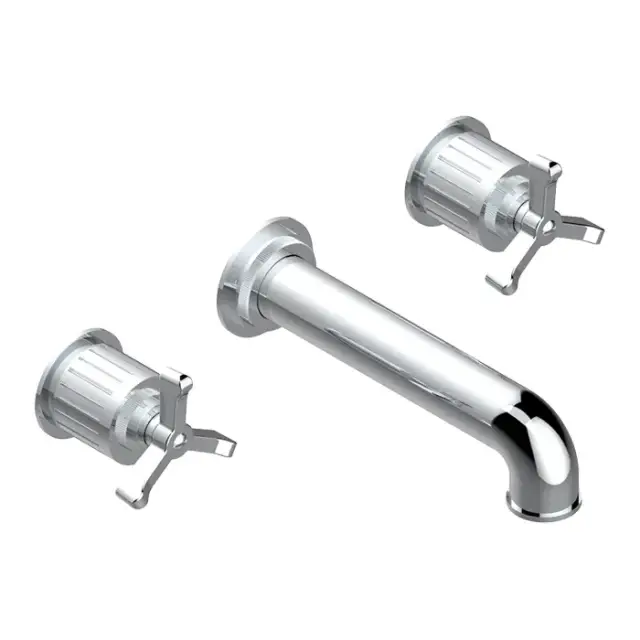 THG Hamptons Смеситель для раковины, настенный, цвет: хром