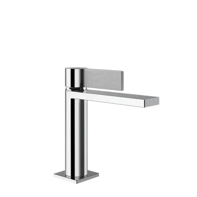 Gessi Inverso Diamantato Смеситель для раковины, 1 отв., с донным клапаном &quot;Stop&Go&quot;, цвет: хром
