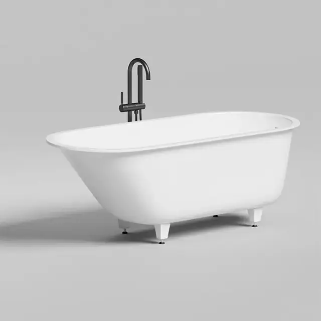 Salini Ornella KIT Встраиваемая ванна 170х80х60см, овальная, материал: S-Sense, цвет: глянцевый белый