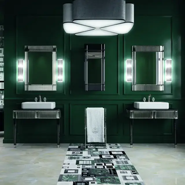 Oasis Rialto Комплект мебели напольный, №2, L98xP51x H:200см, цвет: black glass/хром