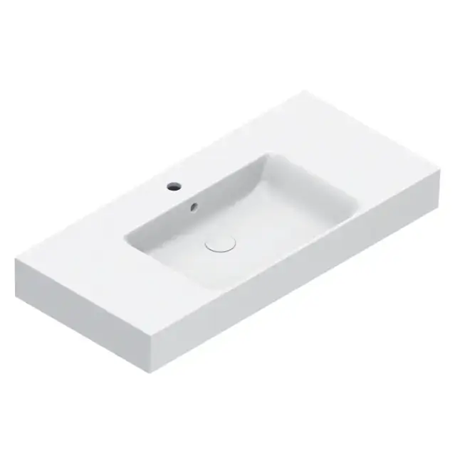 Catalano Premium Раковина 100x47см чаша в центре, с 1 отв., цвет: белый глянцевый