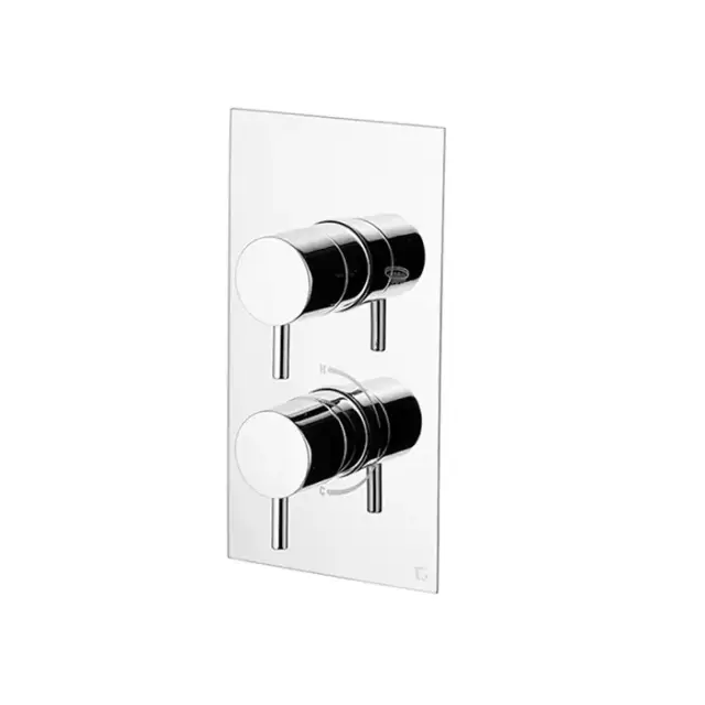 GATTONI Termostatici Термостатический встраиваемый смеситель для душа 2 рычага на 1 источник, цвет хром