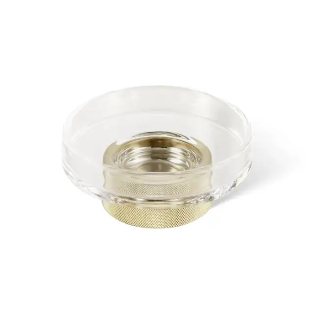 Decor Walther Club STS Мыльница настольная, прозрачное стекло, цвет: золото матовое