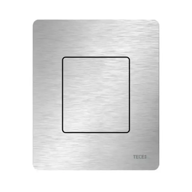 TECEsolid Панель смыва для писсуара с картириджем, 124х104х6мм, цвет: нержавеющая сталь